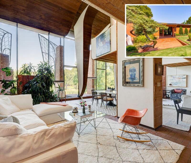 A striking midcentury-modern home designed by Herb Greene, and completed in 1962, can now be yours.